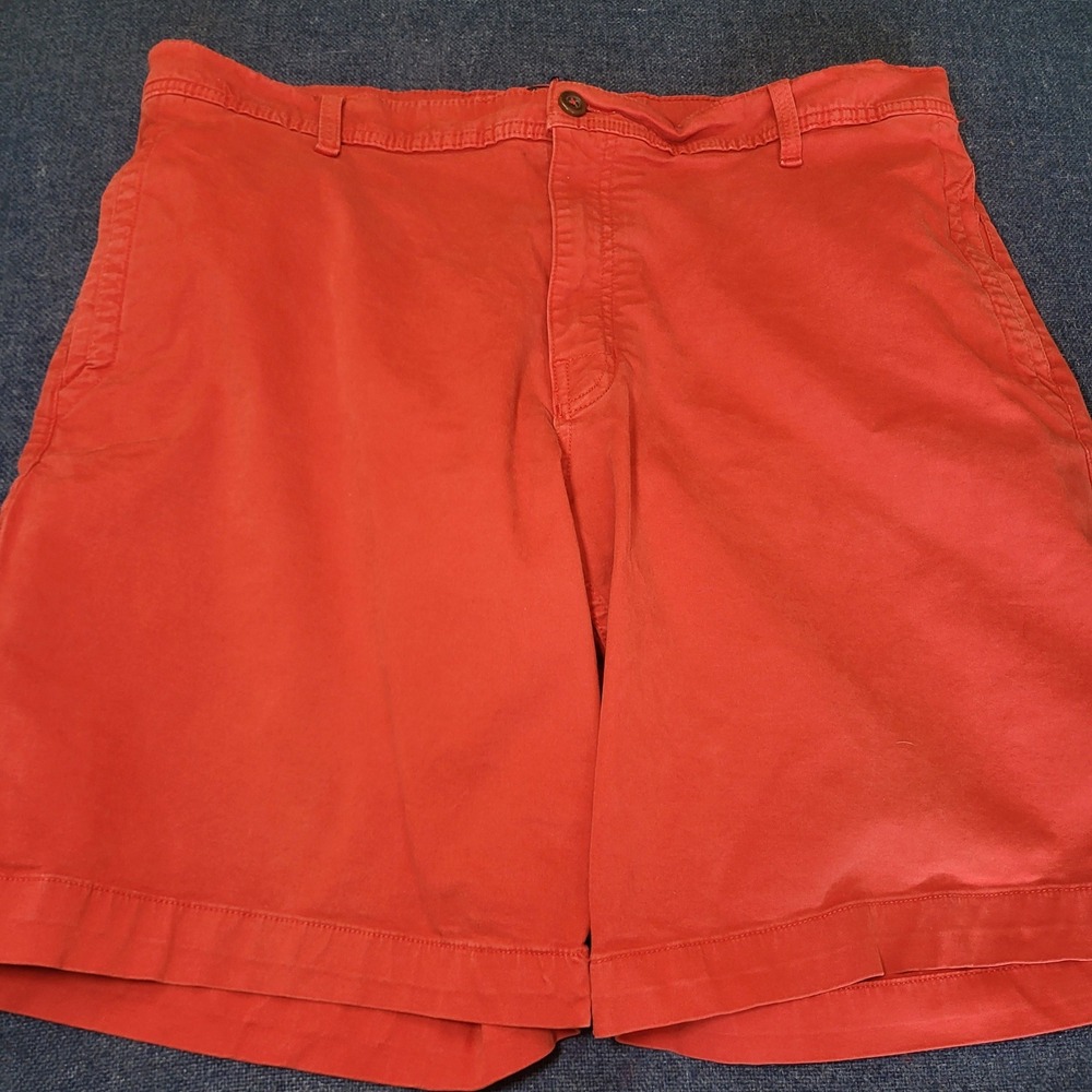 The North Face Mens Red Chino Shorts Size 38 Regular Hiking Outdoor Flat Front